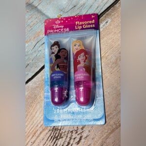 New Disney Princess Pink and Purple Tubes Lip Gloss Duo